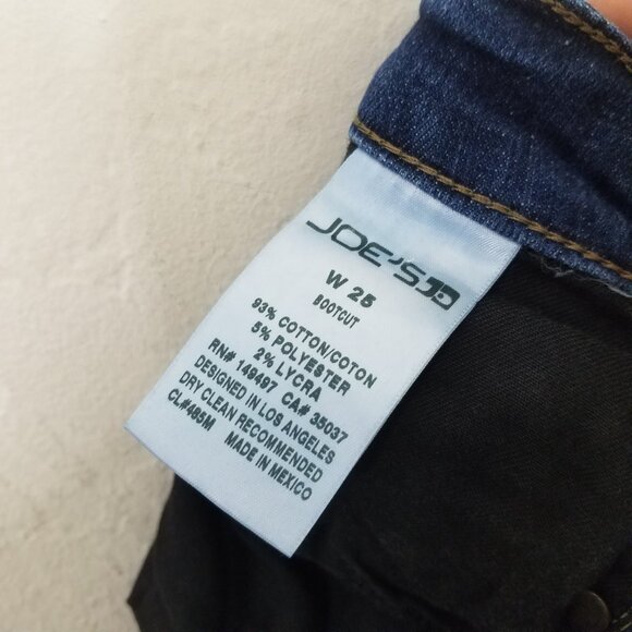 Joe's Jeans Boot Cut Stretch Blue Size 25 - Picture 8 of 8